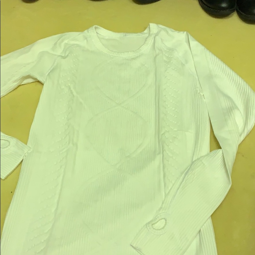 White lulu lemon long sleeve!